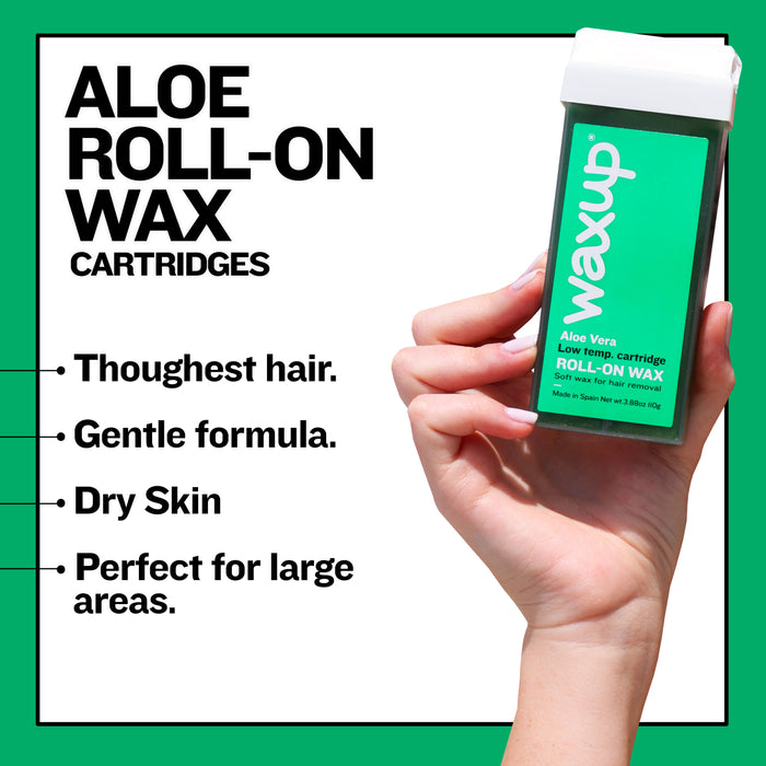 Aloe Vera Roll On Wax Cartridges 4 Pack