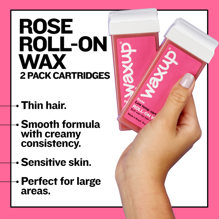 Rose Roll On Wax Cartridges 2 Pack